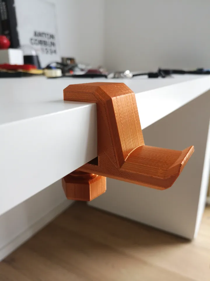 Under-Desk Headphone Hook