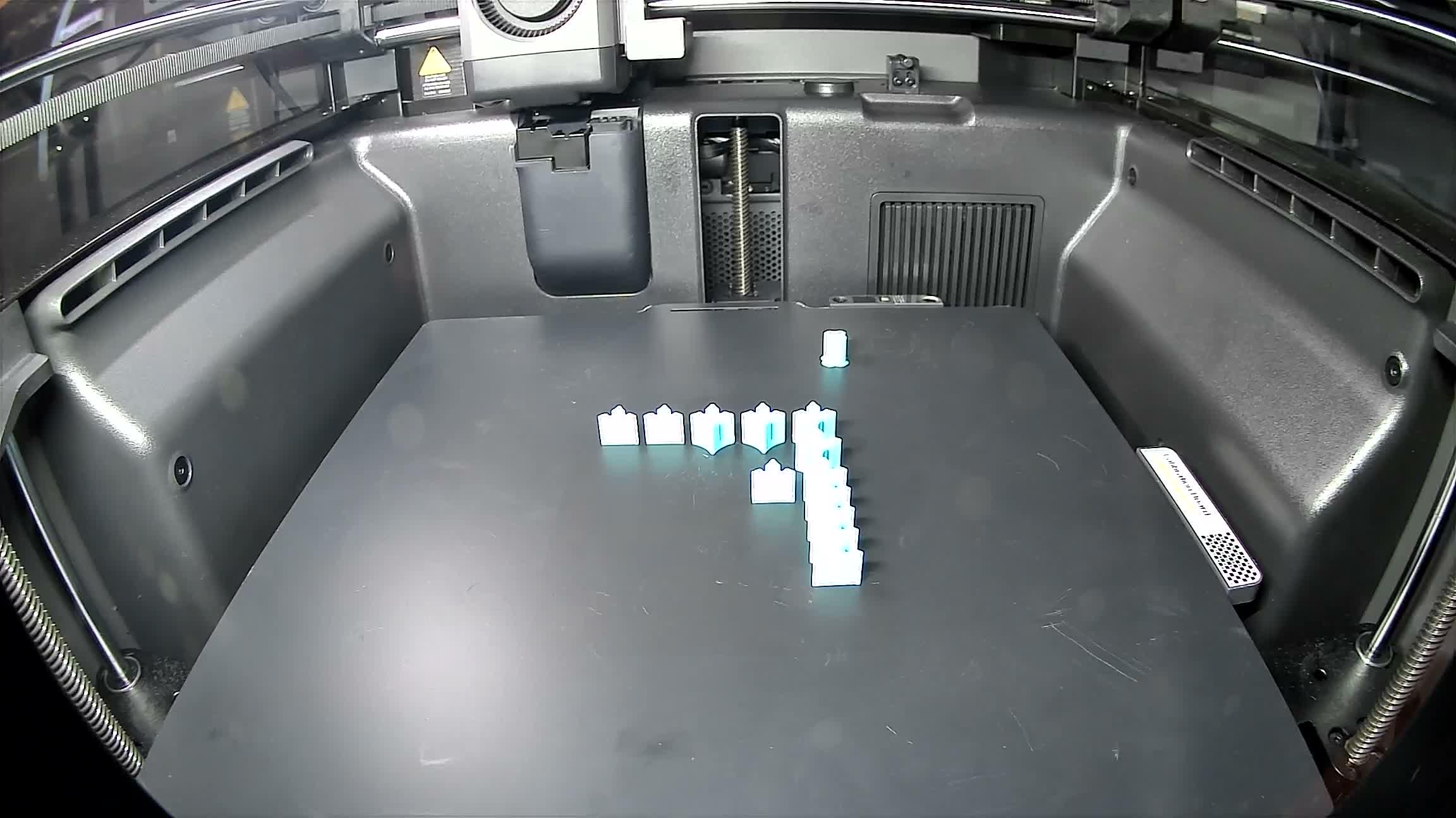 The finished plate, from the printer's own camera